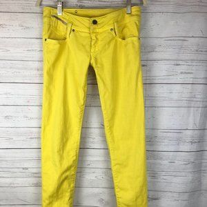 JEANS Women's 28 straight skinny YELLOW DIESEL